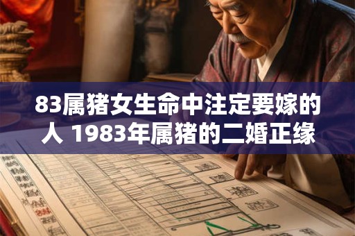 83属猪女生命中注定要嫁的人 1983年属猪的二婚正缘