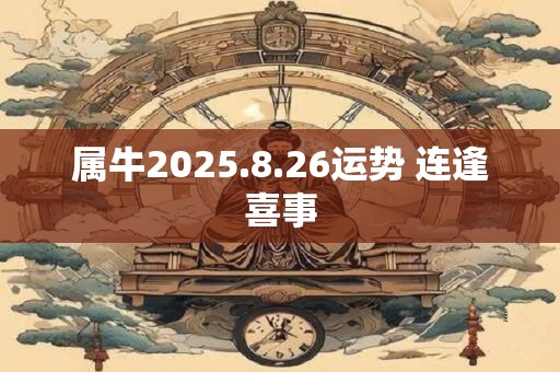 属牛2025.8.26运势 连逢喜事