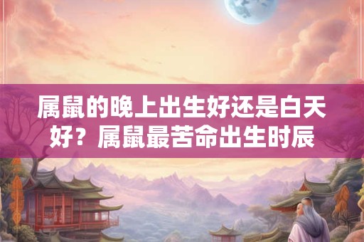 属鼠的晚上出生好还是白天好？属鼠最苦命出生时辰