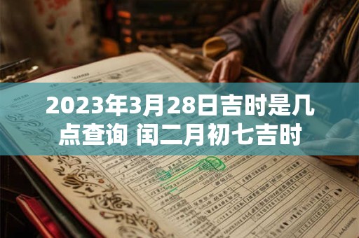2023年3月28日吉时是几点查询 闰二月初七吉时