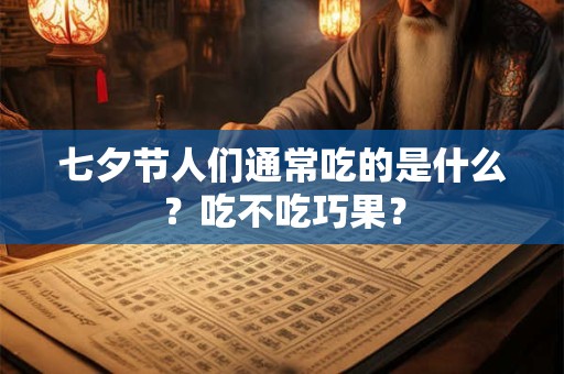 七夕节人们通常吃的是什么？吃不吃巧果？