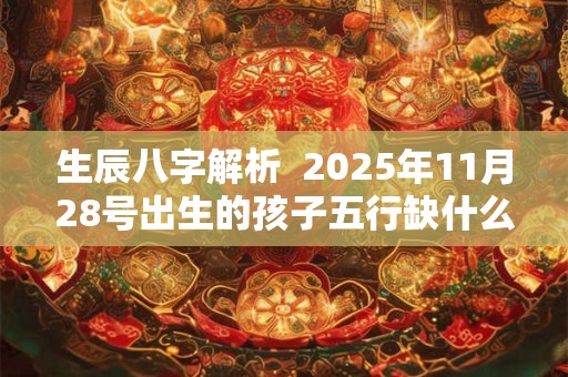 生辰八字解析  2025年11月28号出生的孩子五行缺什么