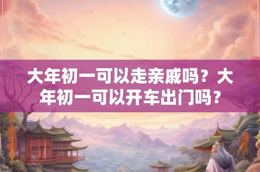 大年初一可以走亲戚吗？大年初一可以开车出门吗？