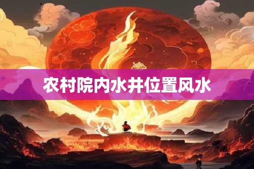 农村院内水井位置风水