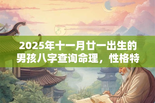 2025年十一月廿一出生的男孩八字查询命理，性格特点详解