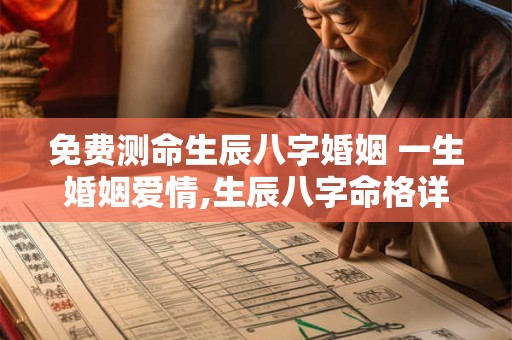 免费测命生辰八字婚姻 一生婚姻爱情,生辰八字命格详解