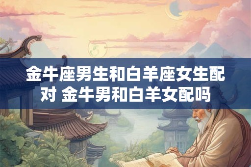 金牛座男生和白羊座女生配对 金牛男和白羊女配吗 金牛座男生和白羊座女生配对 金牛男和白羊女配吗