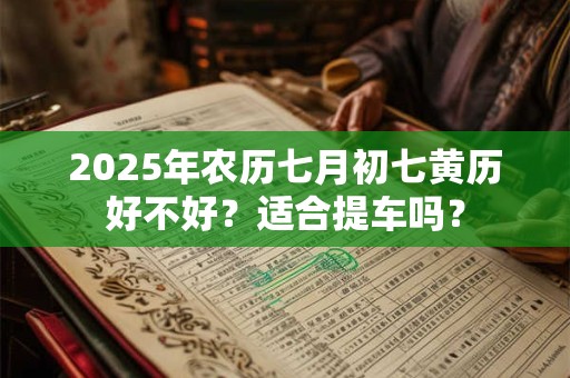 2025年农历七月初七黄历好不好？适合提车吗？