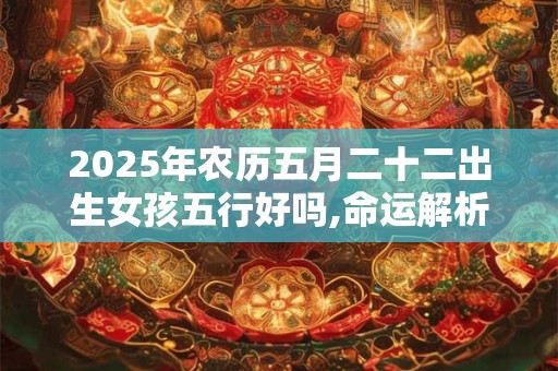 2025年农历五月二十二出生女孩五行好吗,命运解析? 2025年农历五月二十二出生女孩五行好吗,命运解析?