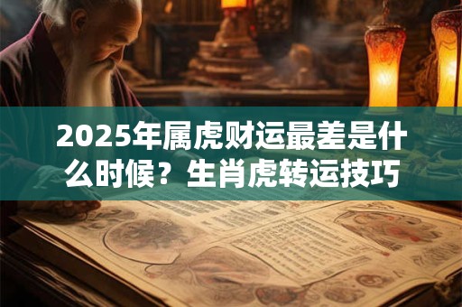 2025年属虎财运最差是什么时候？生肖虎转运技巧