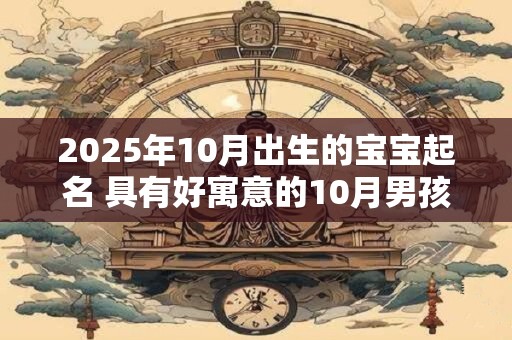 2025年10月出生的宝宝起名 具有好寓意的10月男孩名字