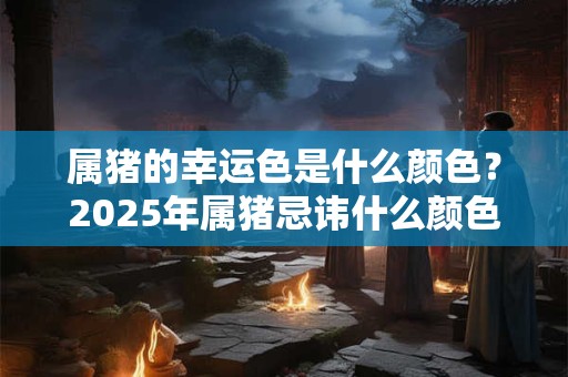 属猪的幸运色是什么颜色？2025年属猪忌讳什么颜色？