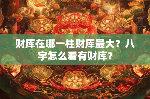 财库在哪一柱财库最大？八字怎么看有财库？
