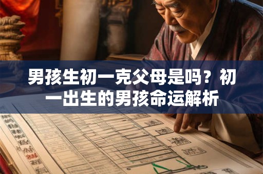 男孩生初一克父母是吗?初一出生的男孩命运解析 男孩生初一克父母是吗?初一出生的男孩命运解析