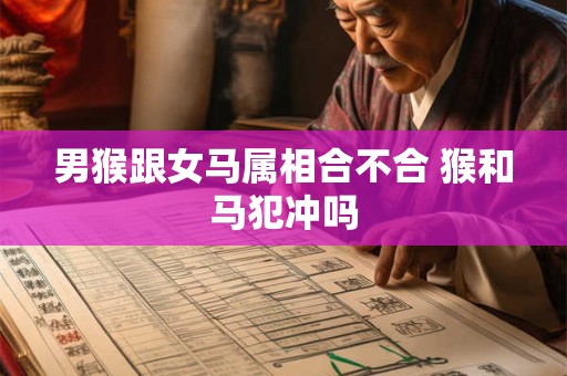 男猴跟女马属相合不合 猴和马犯冲吗
