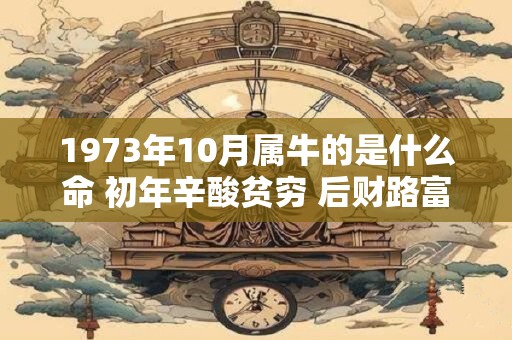 1973年10月属牛的是什么命 初年辛酸贫穷 后财路富强