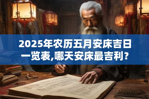 2025年农历五月安床吉日一览表,哪天安床最吉利？