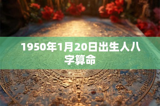 1950年1月20日出生人八字算命