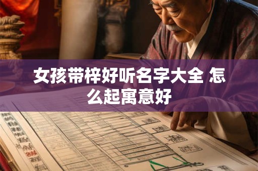 女孩带梓好听名字大全 怎么起寓意好
