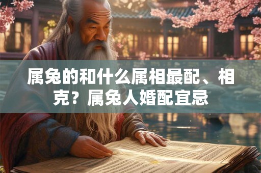 属兔的和什么属相最配、相克？属兔人婚配宜忌
