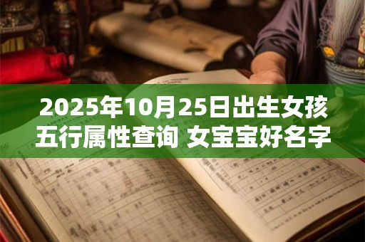 2025年10月25日出生女孩五行属性查询 女宝宝好名字合集