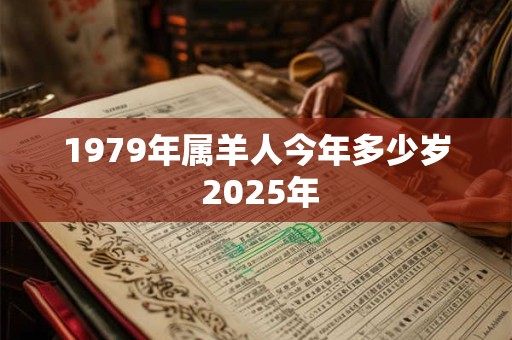 1979年属羊人今年多少岁 2025年