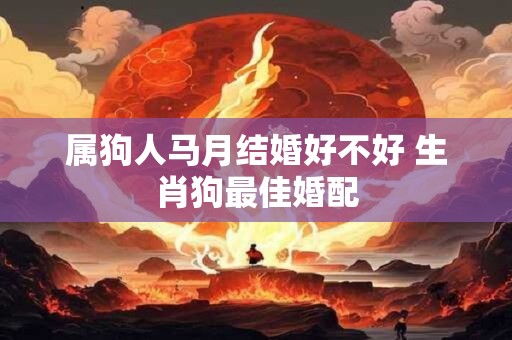 属狗人马月结婚好不好 生肖狗最佳婚配 属狗人马月结婚好不好 生肖狗最佳婚配
