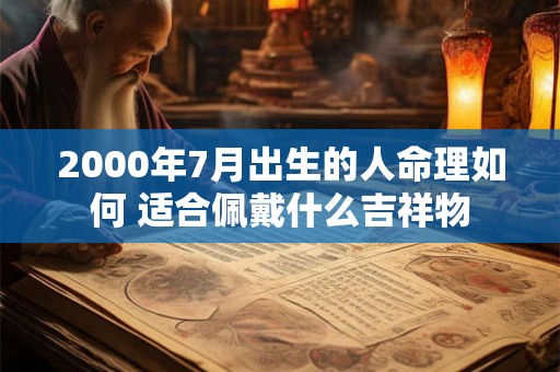 2000年7月出生的人命理如何 适合佩戴什么吉祥物