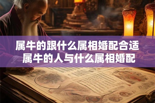属牛的跟什么属相婚配合适 属牛的人与什么属相婚配