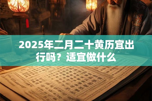 2025年二月二十黄历宜出行吗？适宜做什么