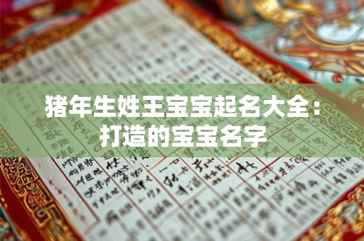 猪年生姓王宝宝起名大全：打造的宝宝名字