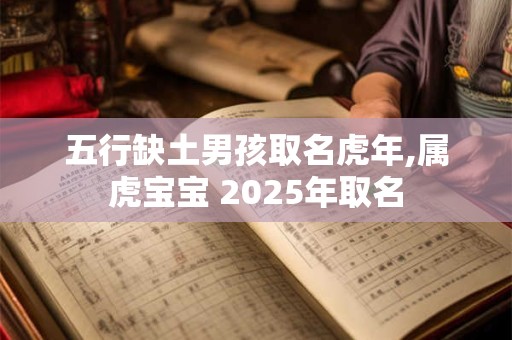 五行缺土男孩取名虎年,属虎宝宝 2025年取名