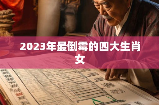 2023年最倒霉的四大生肖女