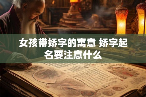 女孩带娇字的寓意 娇字起名要注意什么