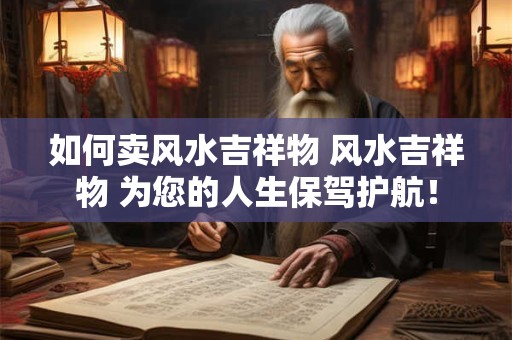 如何卖风水吉祥物 风水吉祥物 为您的人生保驾护航！
