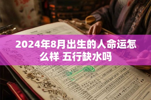 2024年8月出生的人命运怎么样 五行缺水吗