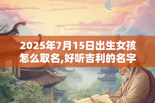 2025年7月15日出生女孩怎么取名,好听吉利的名字