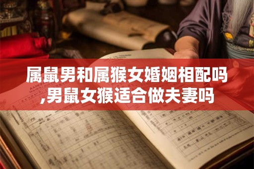 属鼠男和属猴女婚姻相配吗,男鼠女猴适合做夫妻吗