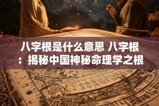 八字根是什么意思 八字根：揭秘中国神秘命理学之根基