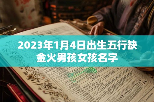 2023年1月4日出生五行缺金火男孩女孩名字