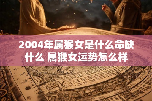 2004年属猴女是什么命缺什么 属猴女运势怎么样