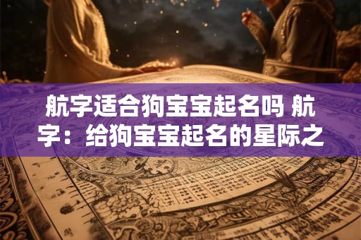 航字适合狗宝宝起名吗 航字：给狗宝宝起名的星际之旅