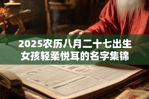 2025农历八月二十七出生女孩轻柔悦耳的名字集锦 2025农历八月二十七出生女孩轻柔悦耳的名字集锦