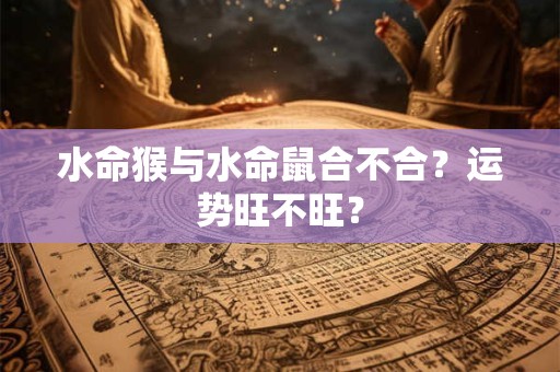 水命猴与水命鼠合不合?运势旺不旺? 水命猴与水命鼠合不合?运势旺不旺?