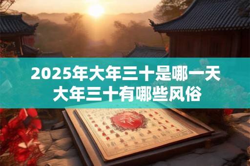 2025年大年三十是哪一天 大年三十有哪些风俗