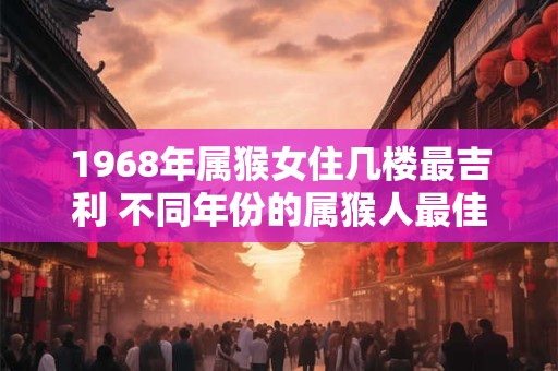 1968年属猴女住几楼最吉利 不同年份的属猴人最佳楼层