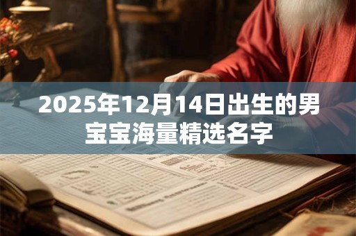 2026年12月14日出生的男宝宝海量精选名字