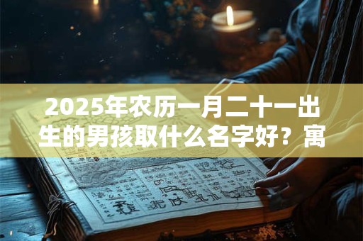 2025年农历一月二十一出生的男孩取什么名字好？寓意向上的名字推荐