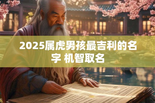 2025属虎男孩最吉利的名字 机智取名