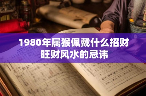 1980年属猴佩戴什么招财 旺财风水的忌讳
